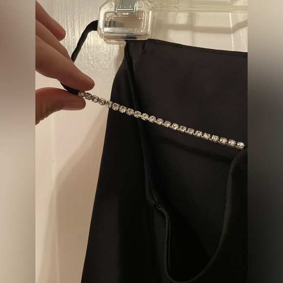 2 for $6 NWOT Satin skirt with diamond belt - Picture 4 of 7